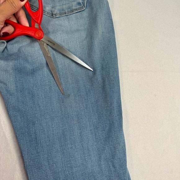 Flying Monkey Skinny Jeans Womens Size 26 Light Blue Mid Rise Distressed Stretch - Picture 14 of 14